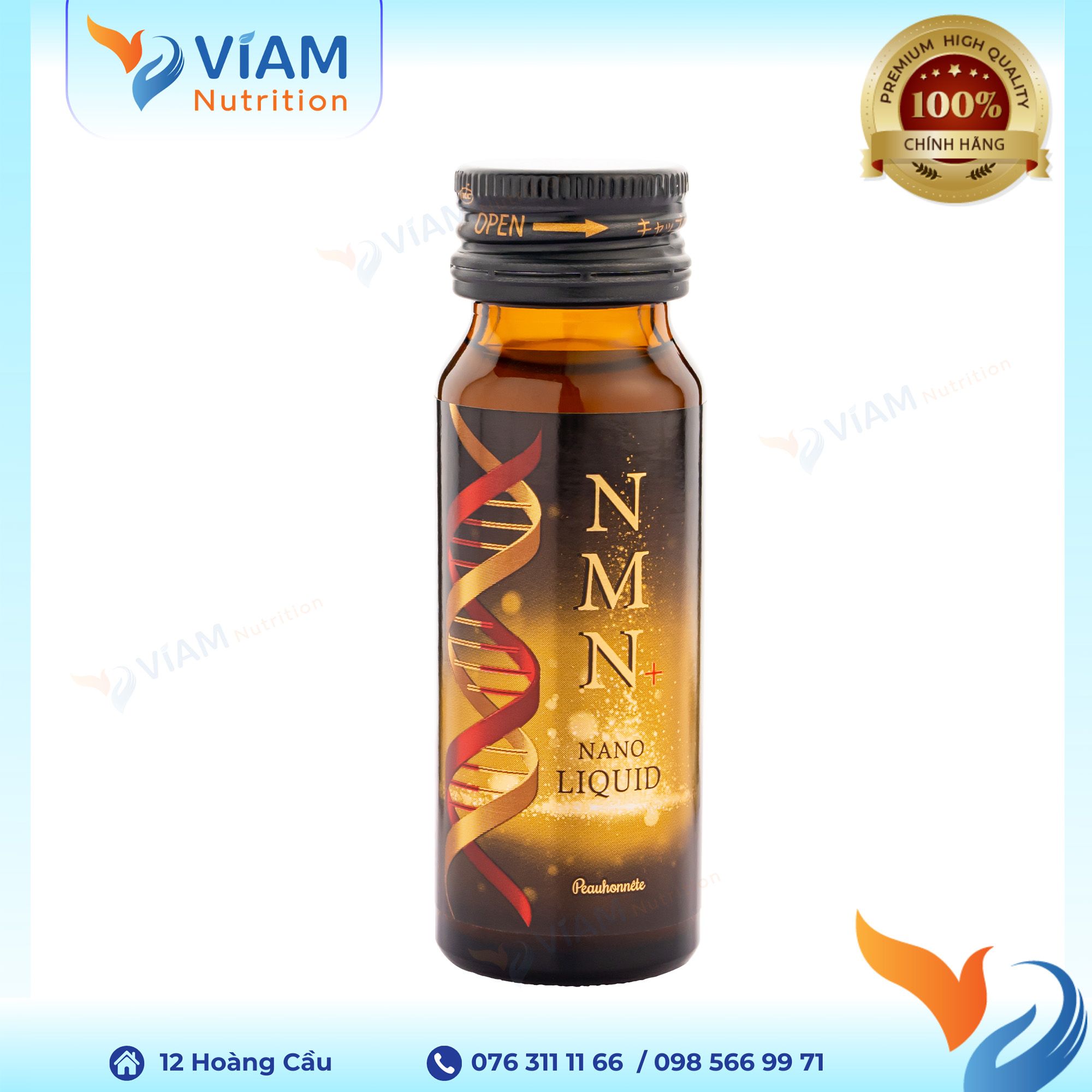 Nước uống NMN Nano Liquid 12000 Nhật Bản (Hộp 12 lọ)