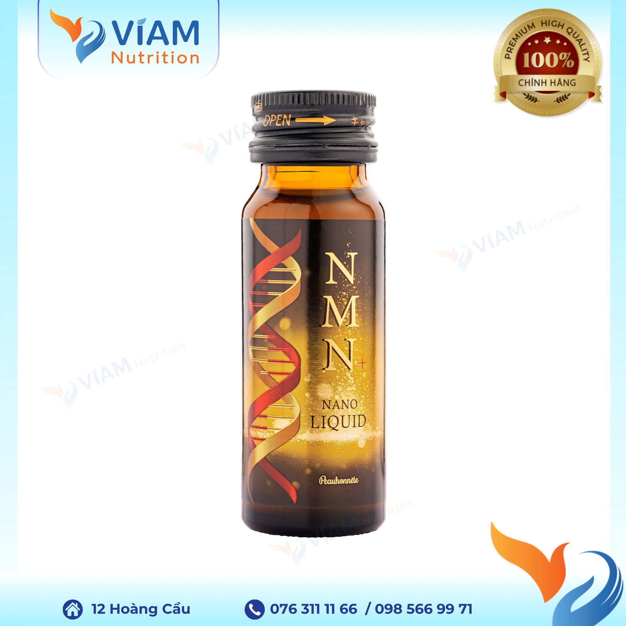 Nước uống NMN Nano Liquid 12000 Nhật Bản (Hộp 12 lọ)