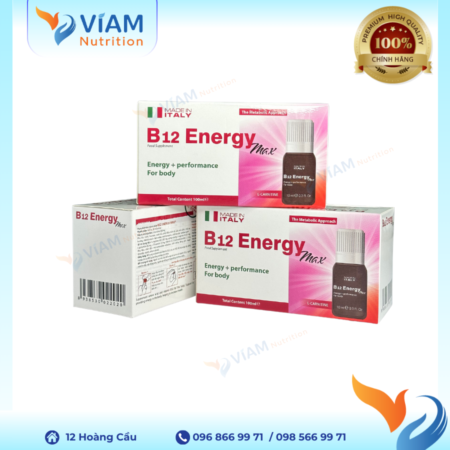 B12 Energy Max (Hộp 10 ống)
