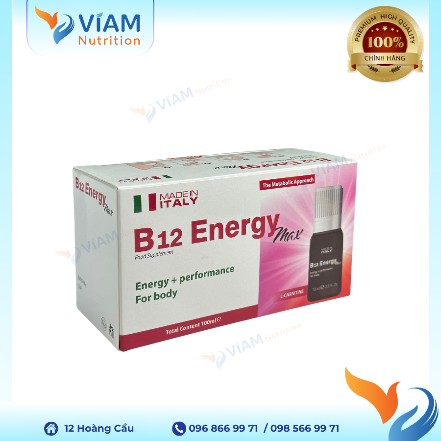 B12 Energy Max (Hộp 10 ống)