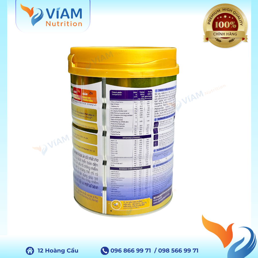 Sữa Care 100 Gold Grow 900g (1 - 10 tuổi)
