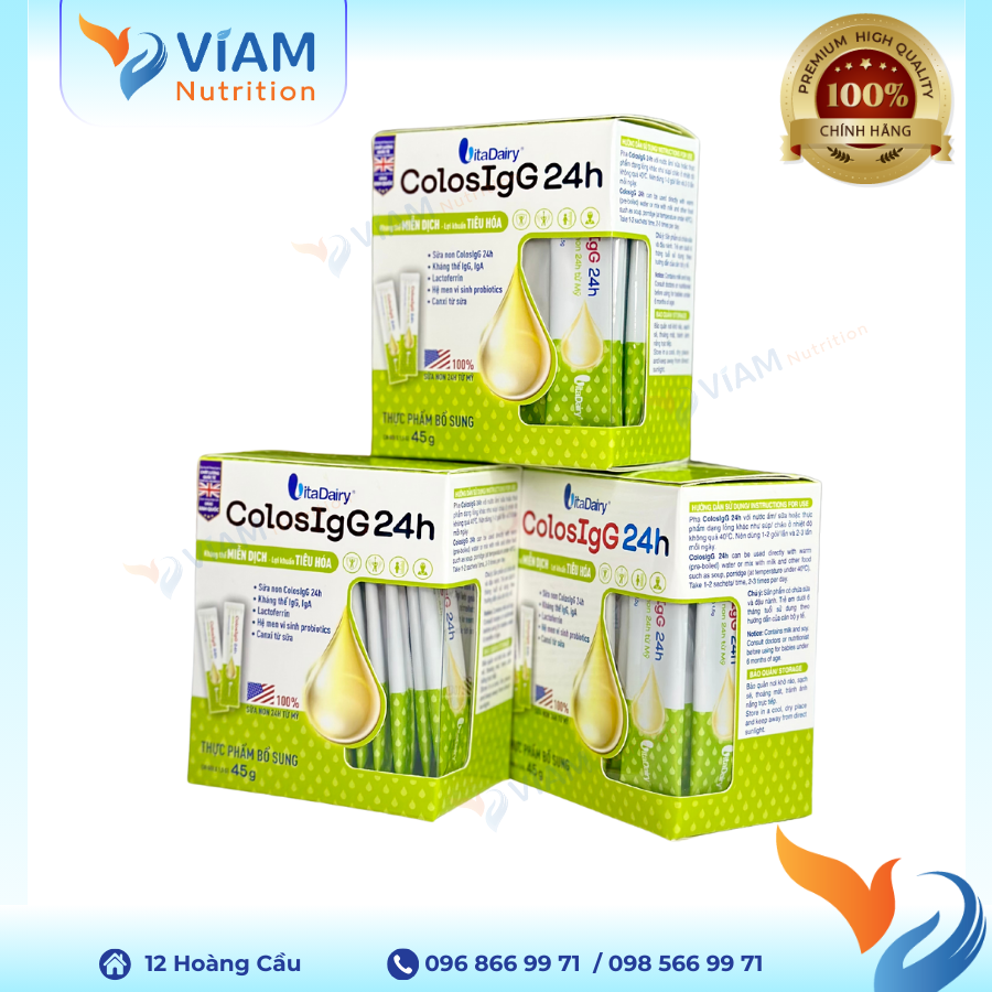 Sữa non ColosIgG 24h (Hộp 30 gói)
