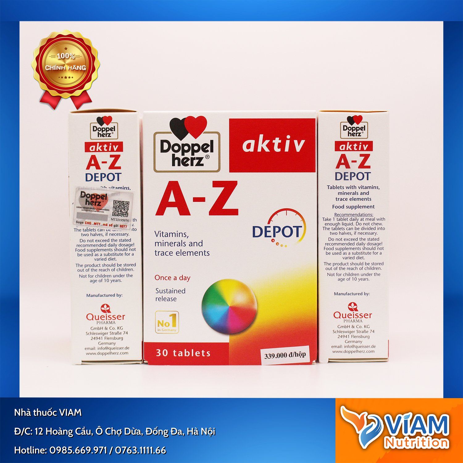 A-Z Depot (Hộp 3 vỉ x10 viên)