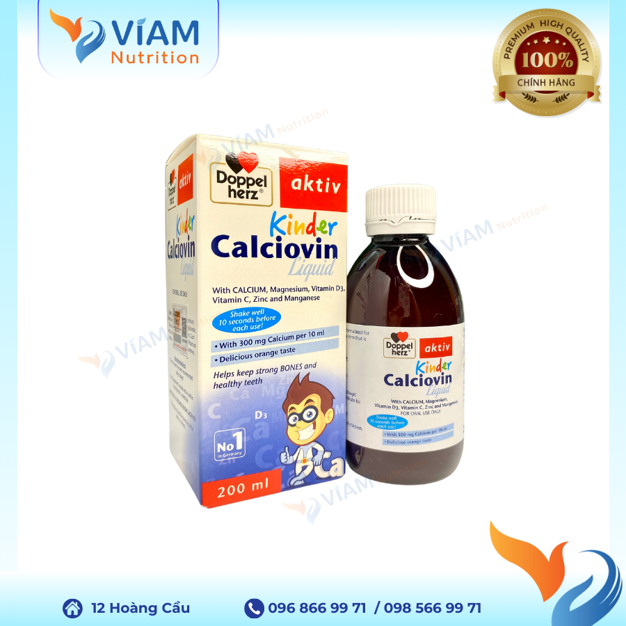 Kinder Calciovin Liquid (Lọ 200ml)
