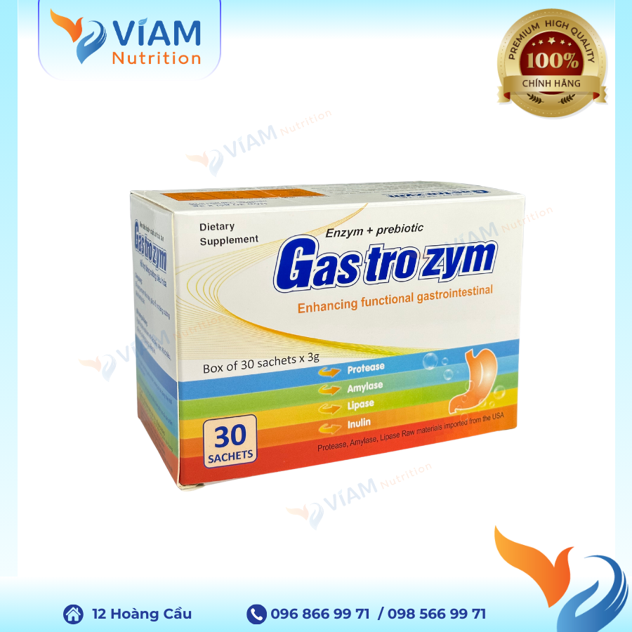 Gastrozym (Hộp 30 gói)