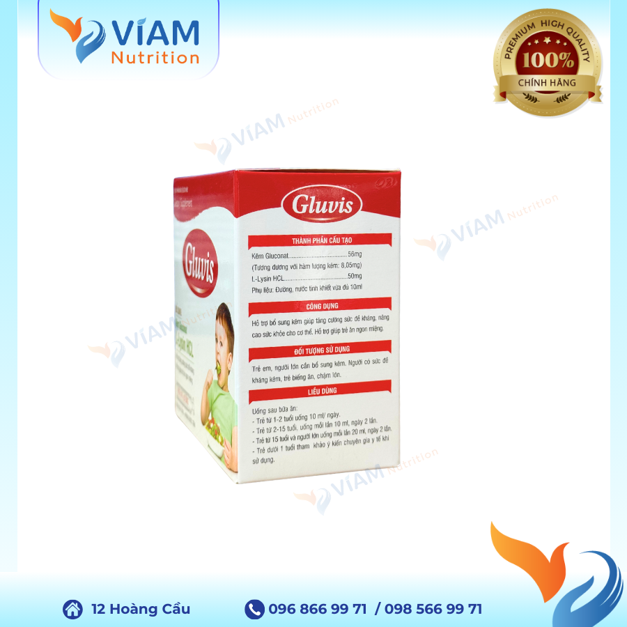 Gluvis (Hộp 20 ống)
