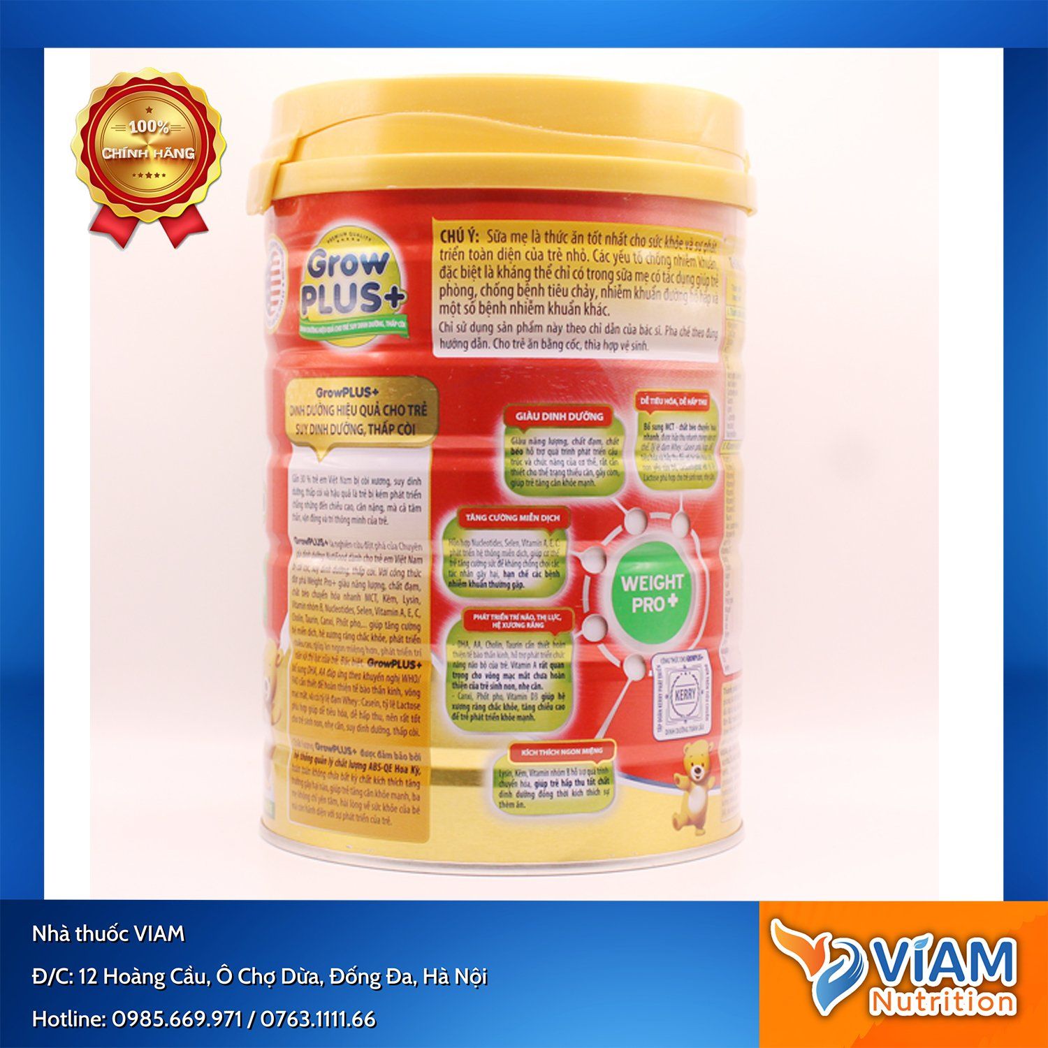 SỮA GROW PLUS+ SUY DINH DƯỠNG, THẤP CÒI DÀNH CHO TRẺ TỪ 0 ĐẾN 12 THÁNG (Lon 780g)