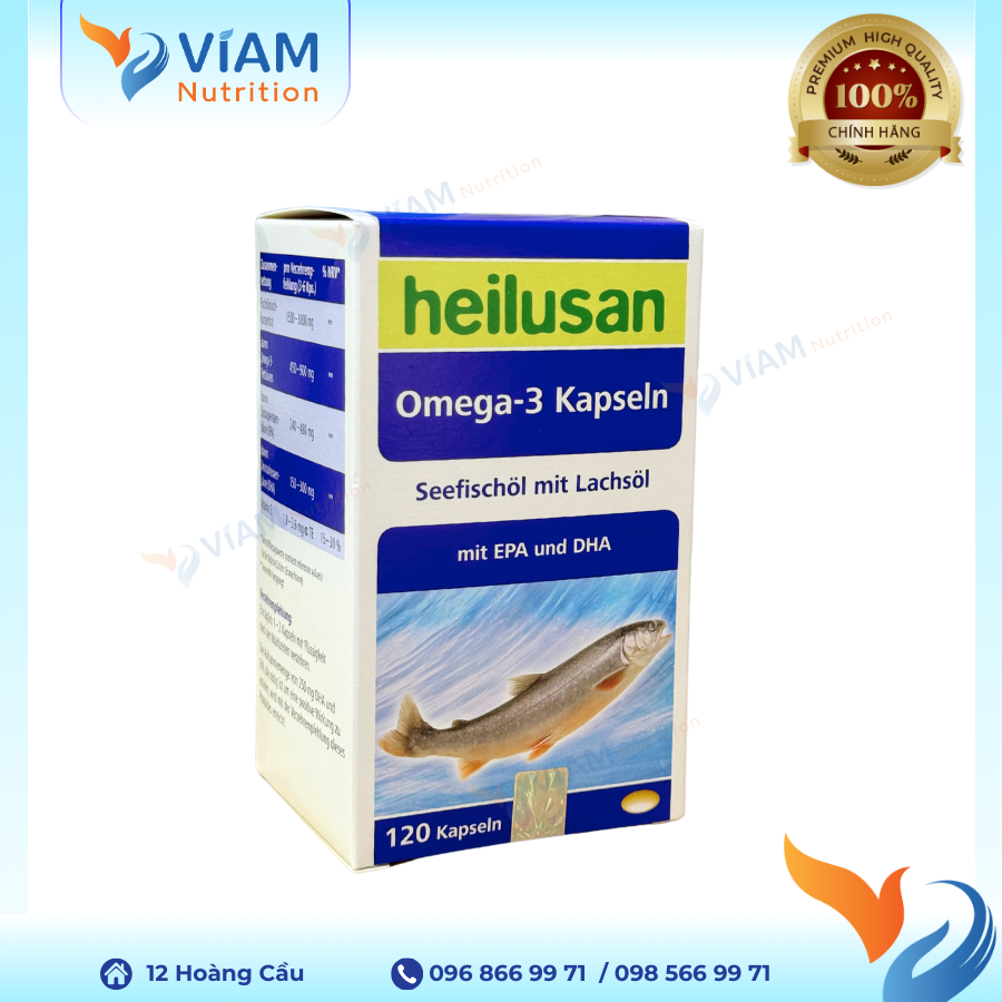Heilusan-Omega 3 (Hộp 120 viên)