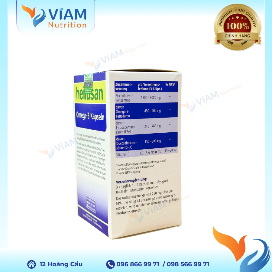 Heilusan-Omega 3 (Hộp 120 viên)