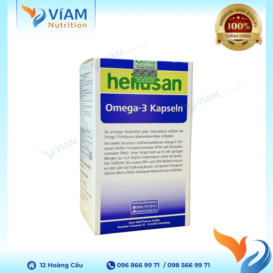 Heilusan-Omega 3 (Hộp 120 viên)