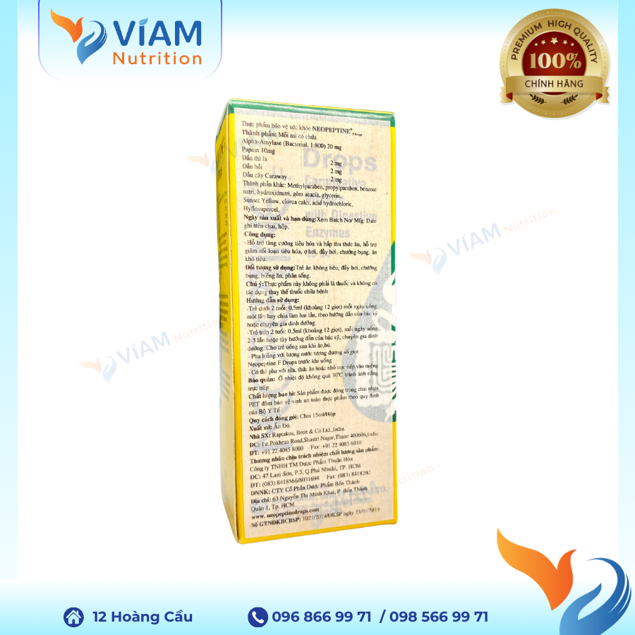 Neopeptine Drops (Lọ 15ml)