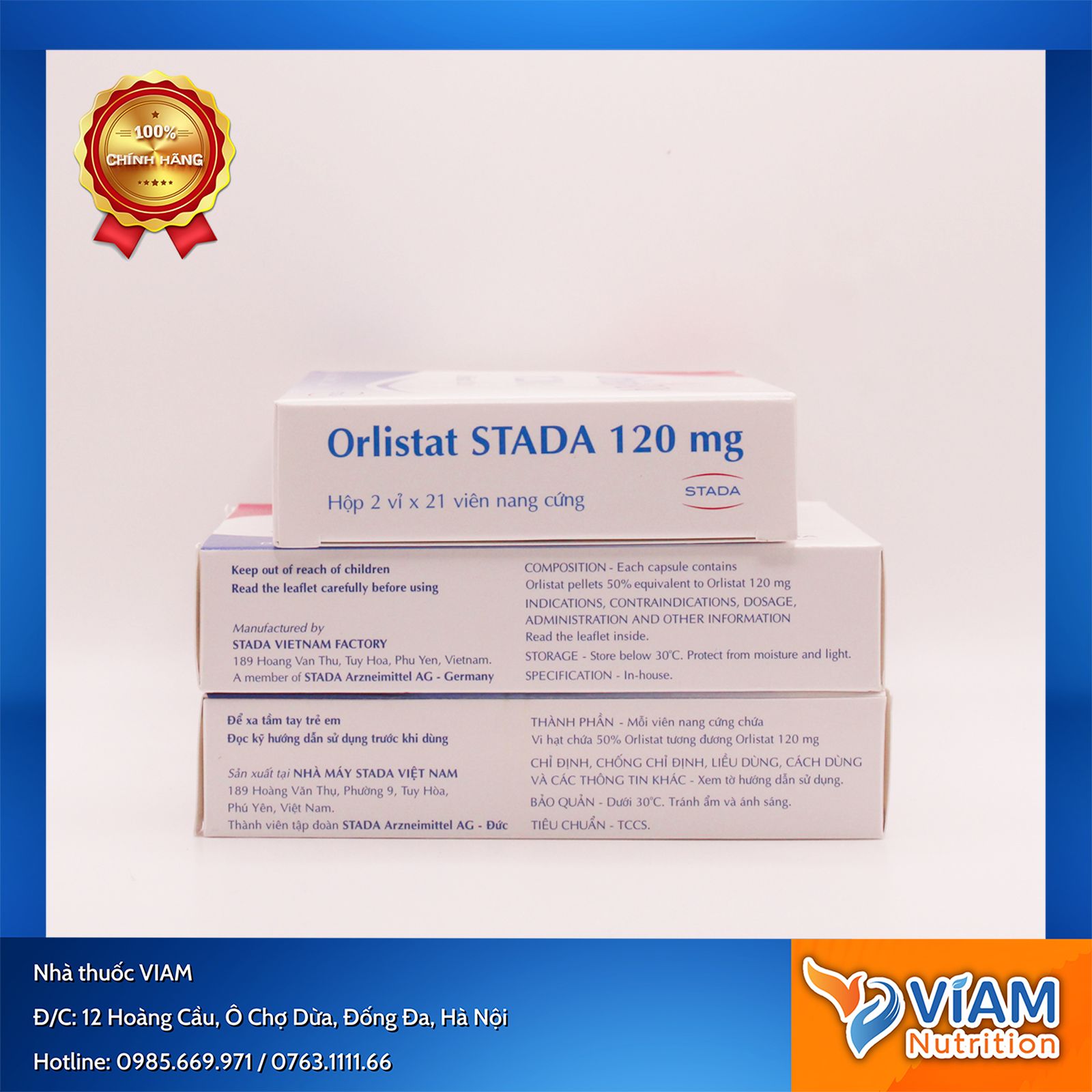 Orlistat STADA 120mg (Vỉ 21 viên)