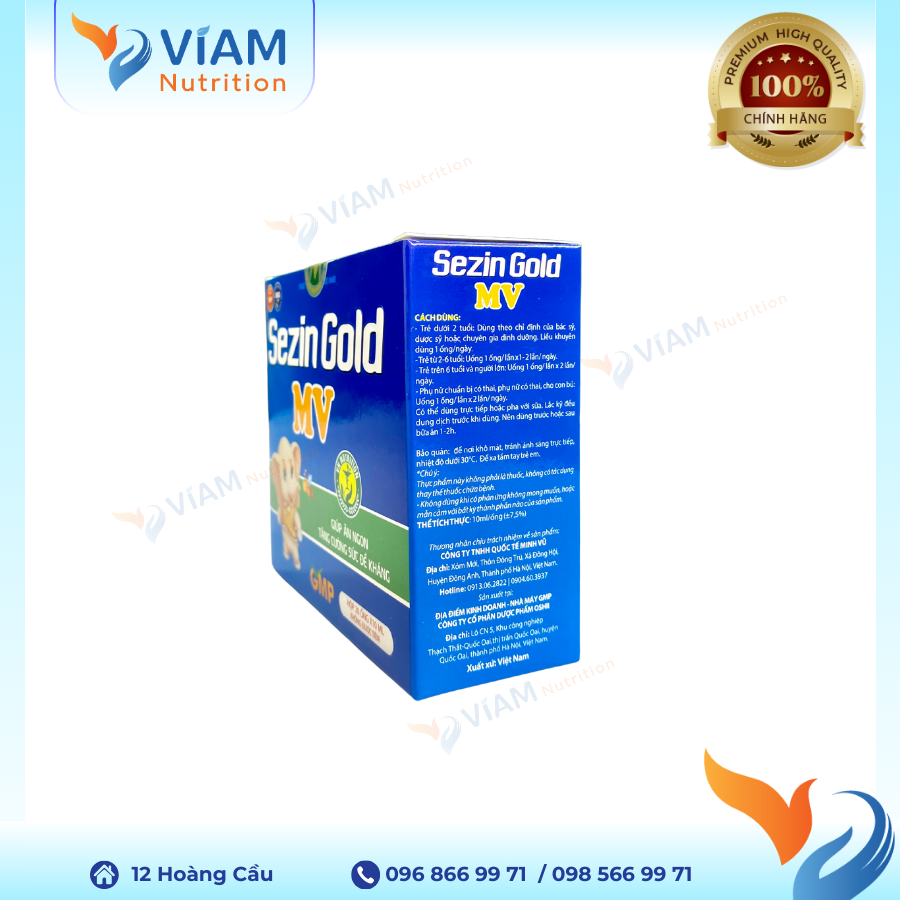 Sezin Gold MV (Hộp 20 ống)