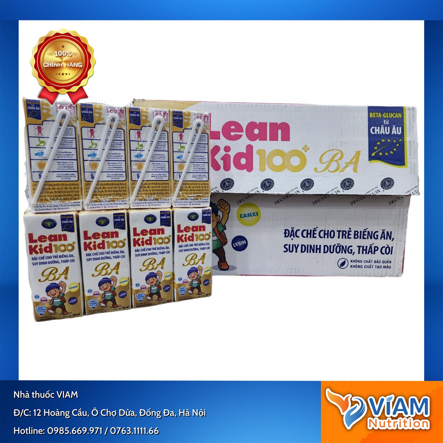 Sữa DDPS LeanKid 100+ BA 180ml