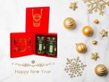  Happy New Year - Túi Ivory đỏ 2 lọ (hũ) 200g BÒ MIẾNG (Có Hộp chia ngăn bên trong) 