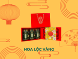  Hoa lộc vàng - Túi Ivory đỏ 3 lọ (hũ) 200g BÒ MIẾNG (Có Hộp chia ngăn bên trong) 