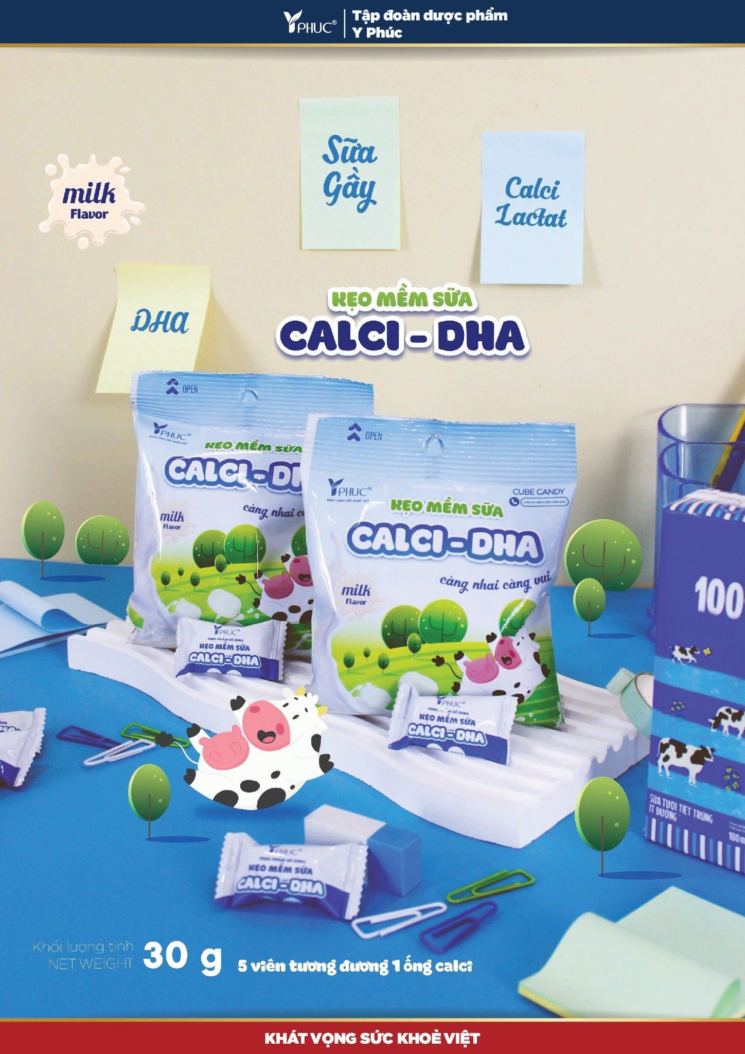 Kẹo mềm sữa CALCI - DHA