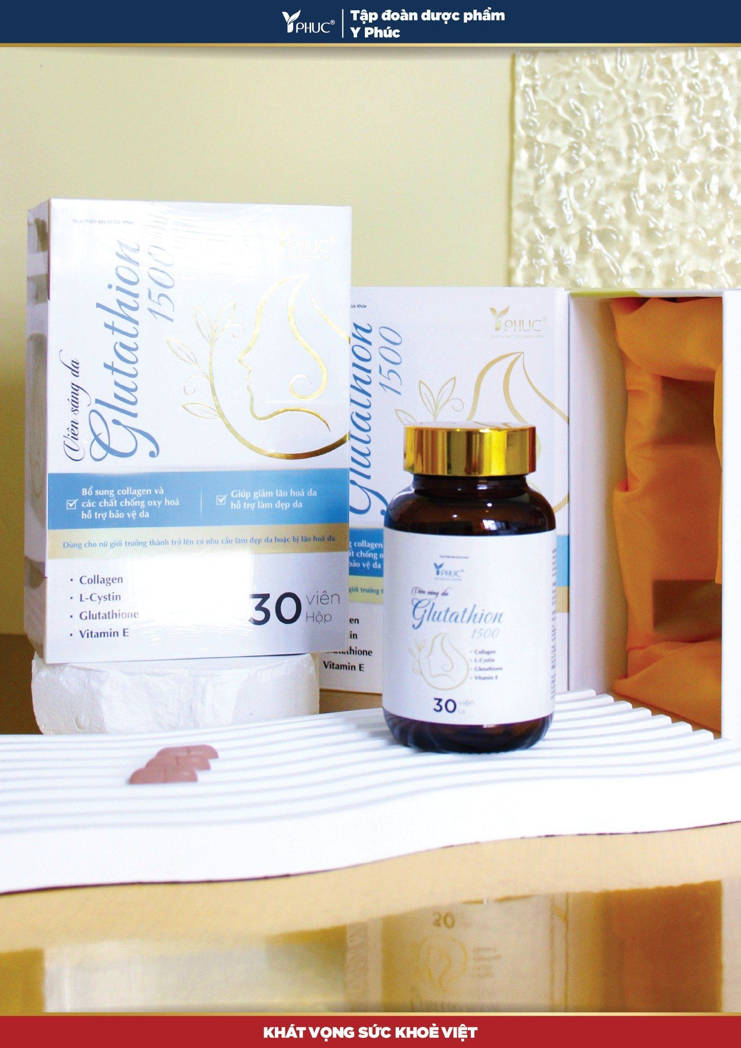 Viên sáng da Glutathion 1500