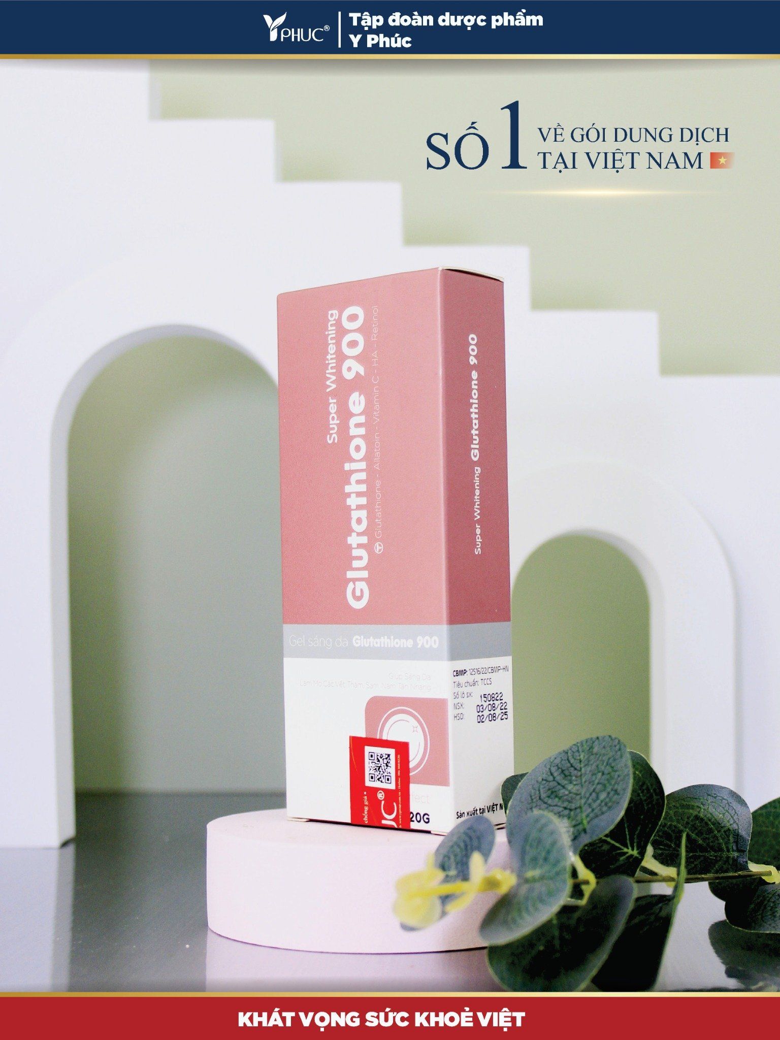 Gel sáng da Glutathione 900