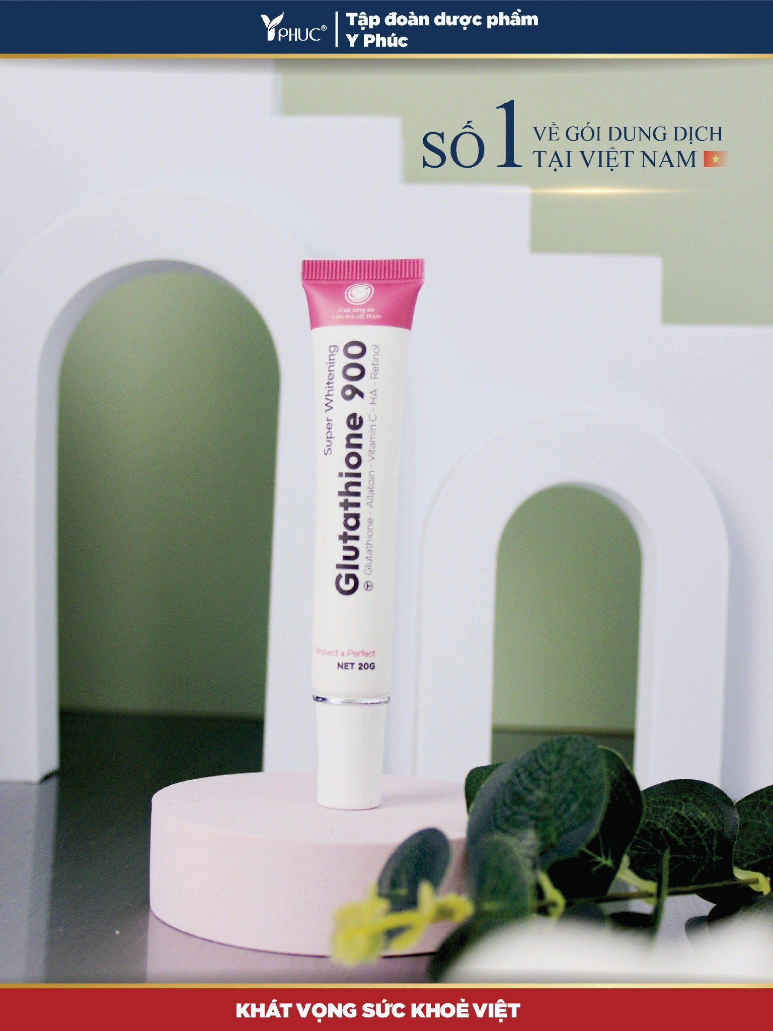 Gel sáng da Glutathione 900
