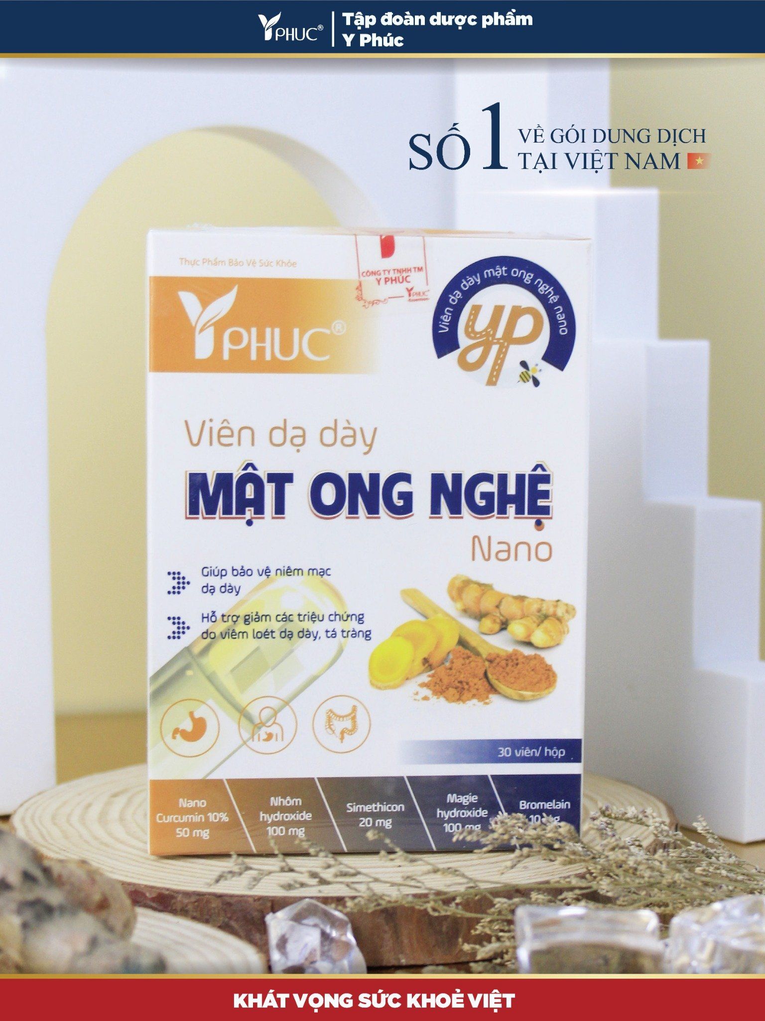 Viên dạ dày mật ong nghệ nano