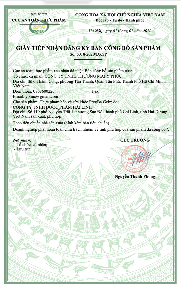 Bổ phế PREGBA GELZ (Chai)