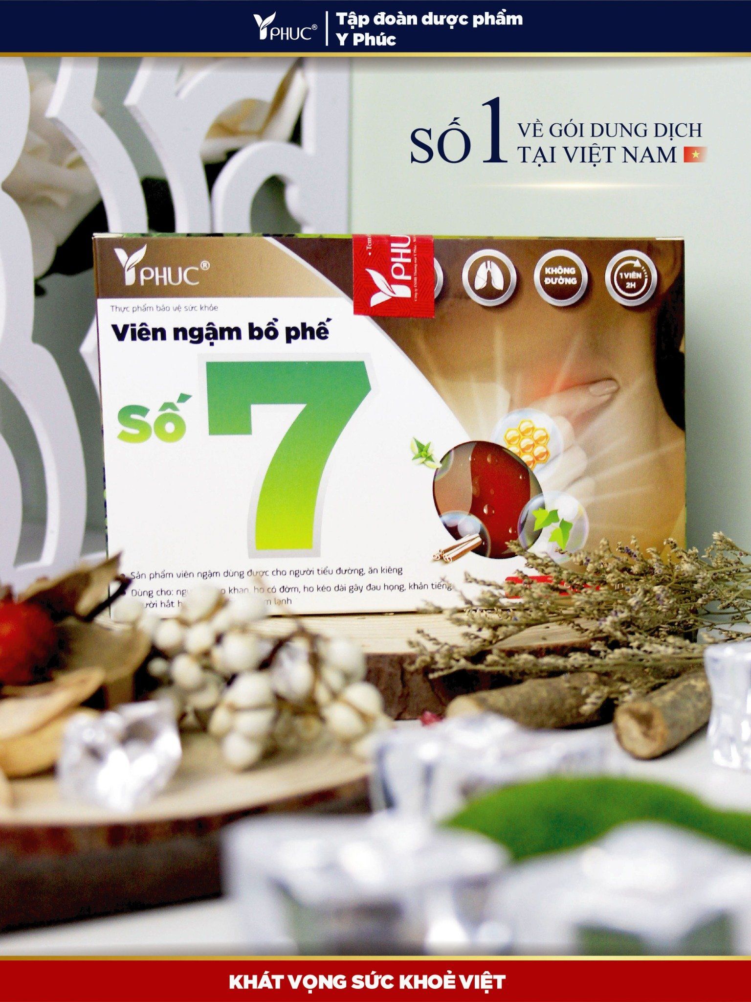 Viên ngậm bổ phế số 7