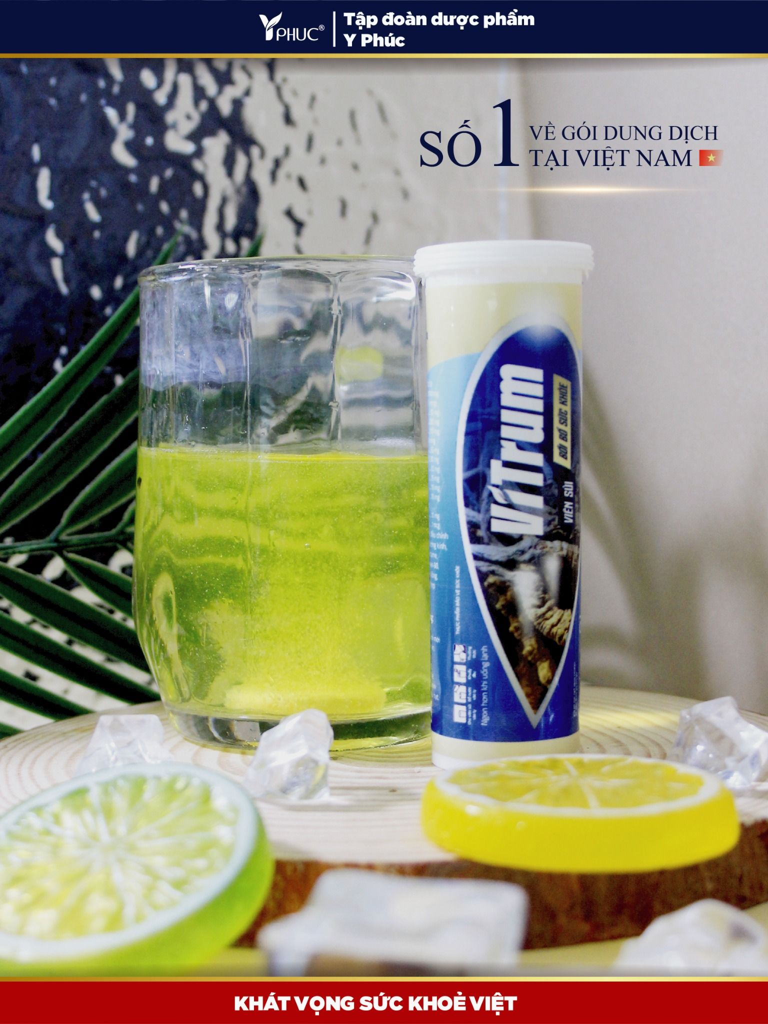 Viên sủi bồi bổ sức khỏe Vitrum ( vị bạc hà )