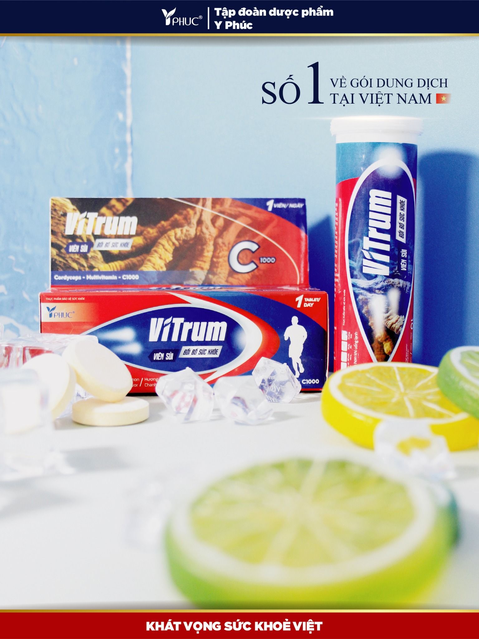 Viên sủi bồi bổ sức khỏe Vitrum