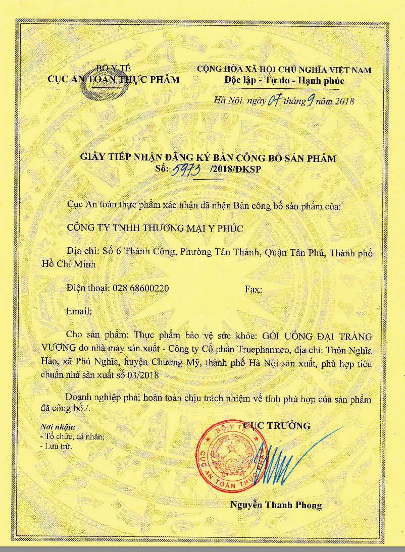 Gói uống đại tràng vương
