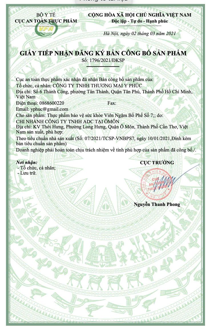 Viên ngậm bổ phế số 7