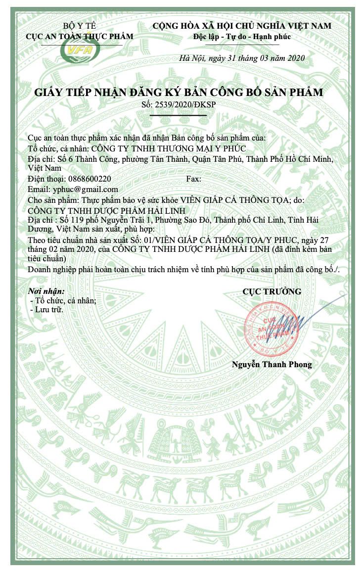 Viên giấp cá thông tọa