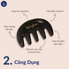 Lược Đá HerGlow Bian Gua Sha