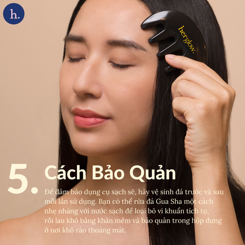 Lược Đá HerGlow Bian Gua Sha