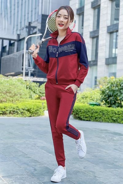 Bộ quần áo thu đông chất nỉ, kiểu dáng thể thao năng động
