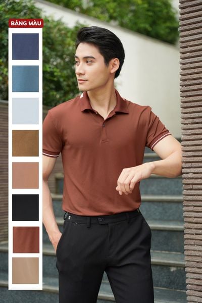 Áo Polo nam đồng đội, áo phông nam có cổ cao cấp