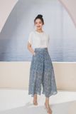  Quần culottes chiffon dáng suông hoa nhí thoáng mát, dễ mặc bất cứ đâu 