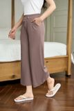  Quần culottes nữ Cardina chất liệu tăm lạnh cạp chun co giãn 