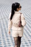  Set quần đùi áo chần trám cổ sen bo tay công nghệ lõi bông Nhật Bản siêu nhẹ 