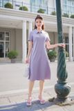  Đầm Polo nữ chất vải lacoste dáng dài chữ A cổ đức 