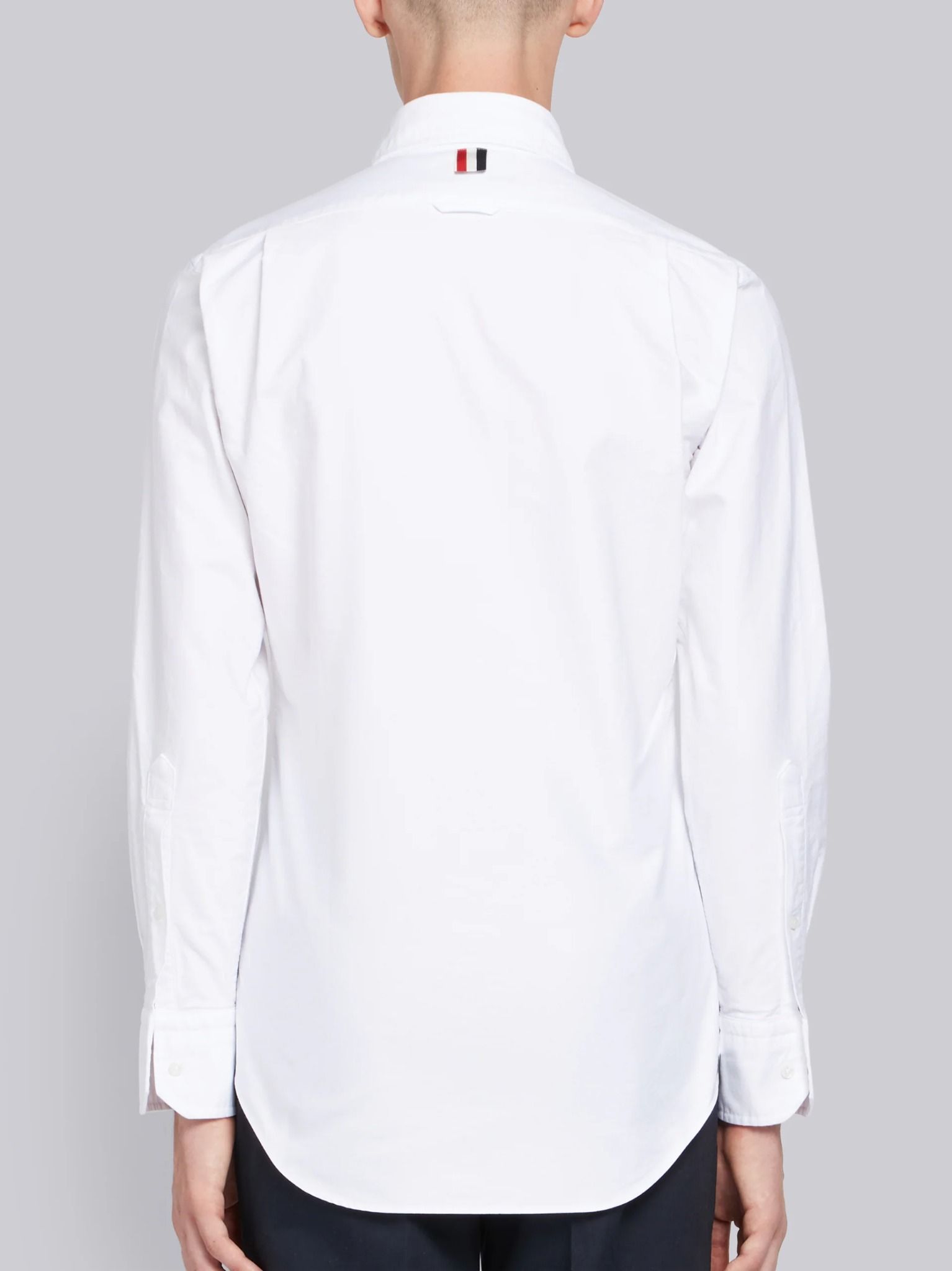 Áo Thom Browne Grosgrain Placket Oxford Shirt.