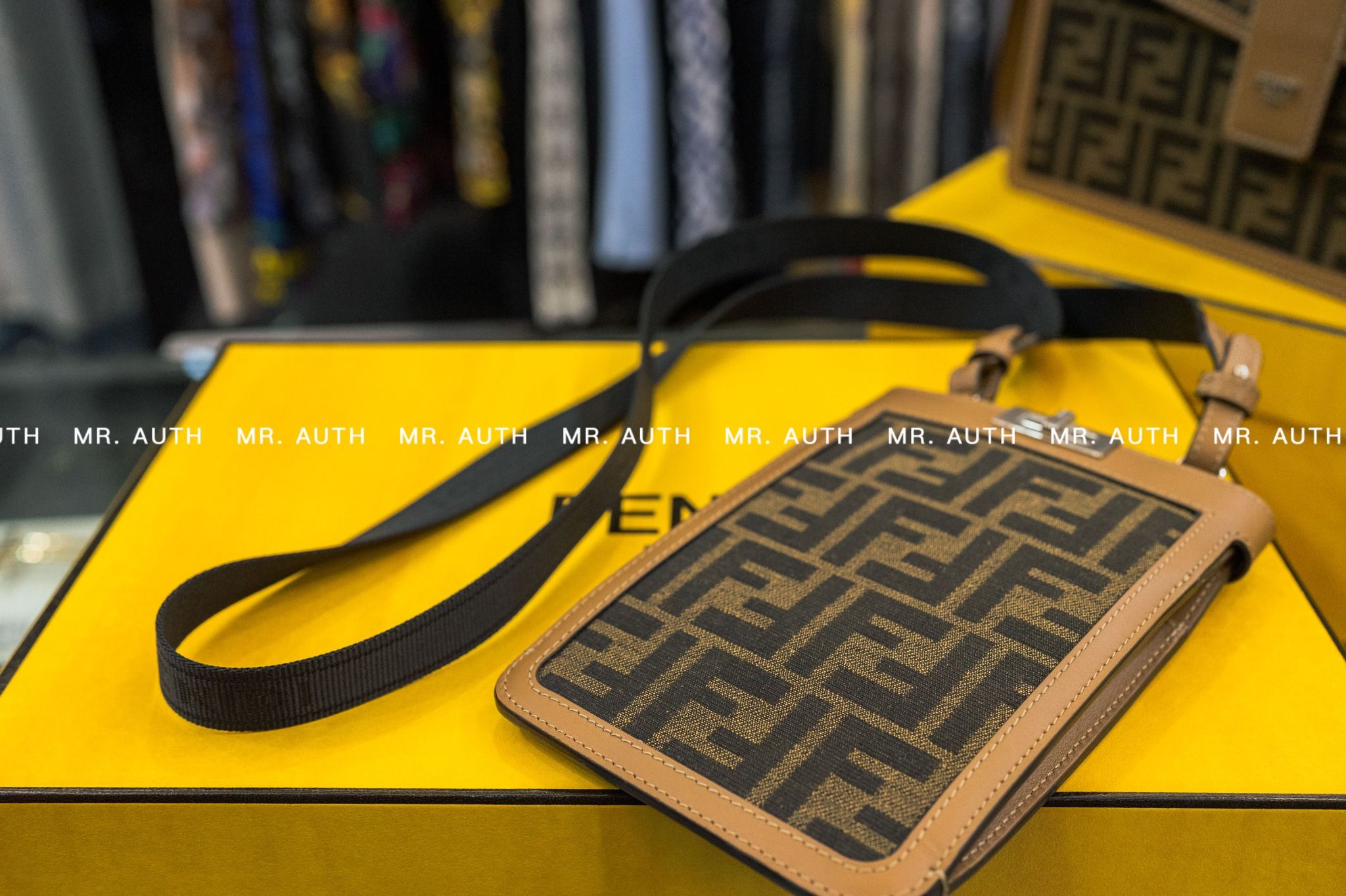 Fendi Bag In Leather And Fabric.