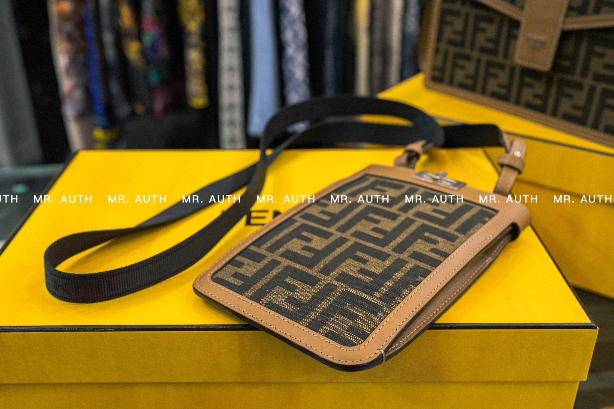 Fendi Bag In Leather And Fabric.