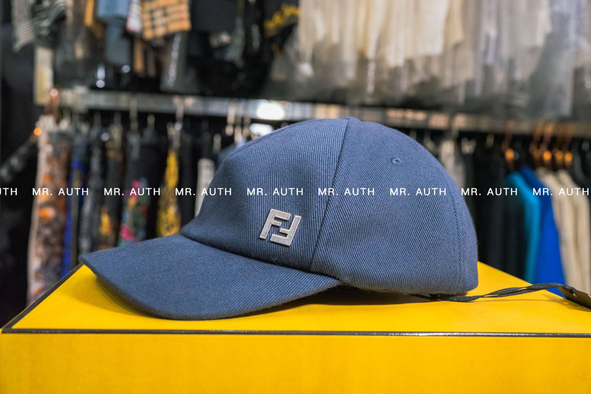 Fendi Logo-plaque Cotton Baseball Cap
