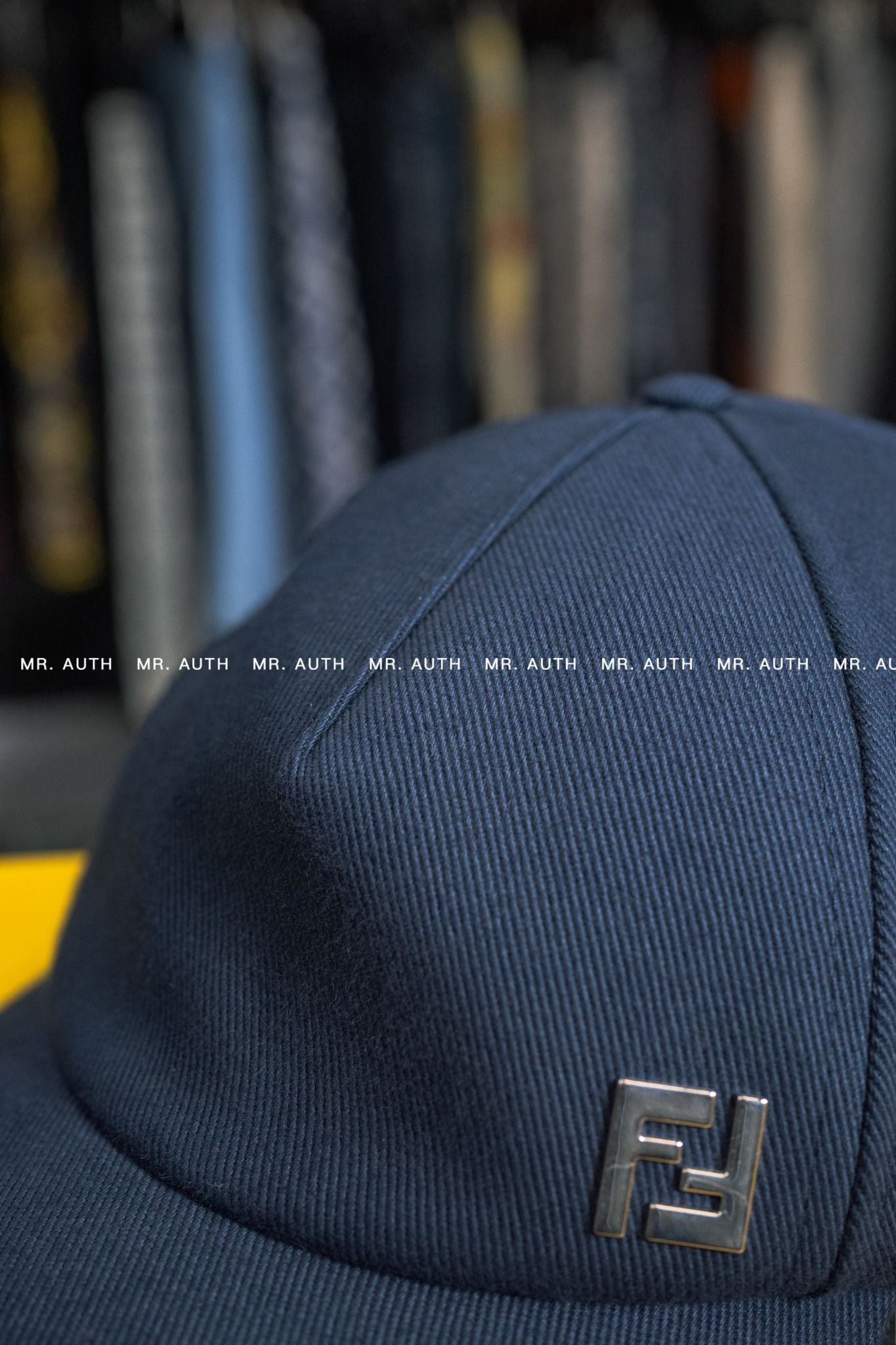 Fendi Logo-plaque Cotton Baseball Cap
