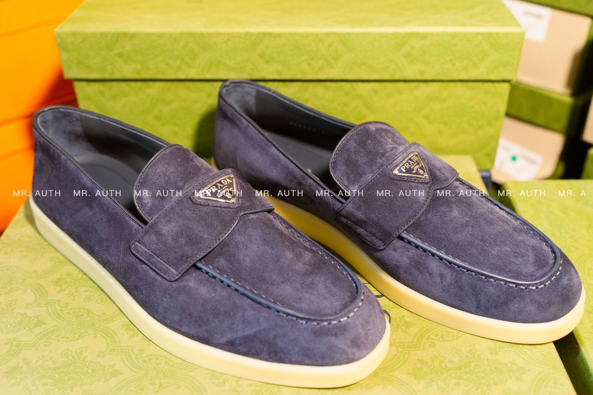 Prada Suede loafers
