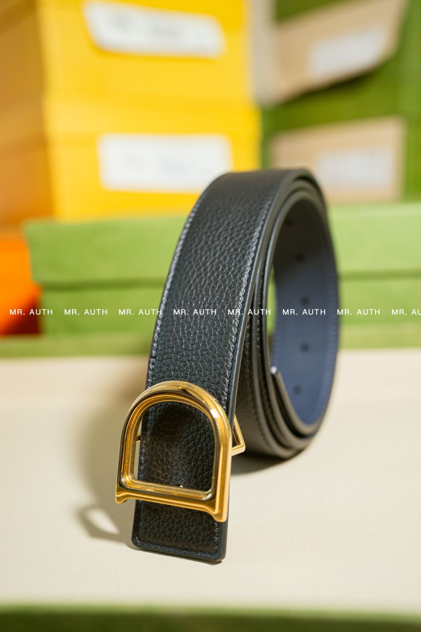 Dior D Icon Belt Buckle & Reversible Leather Belt