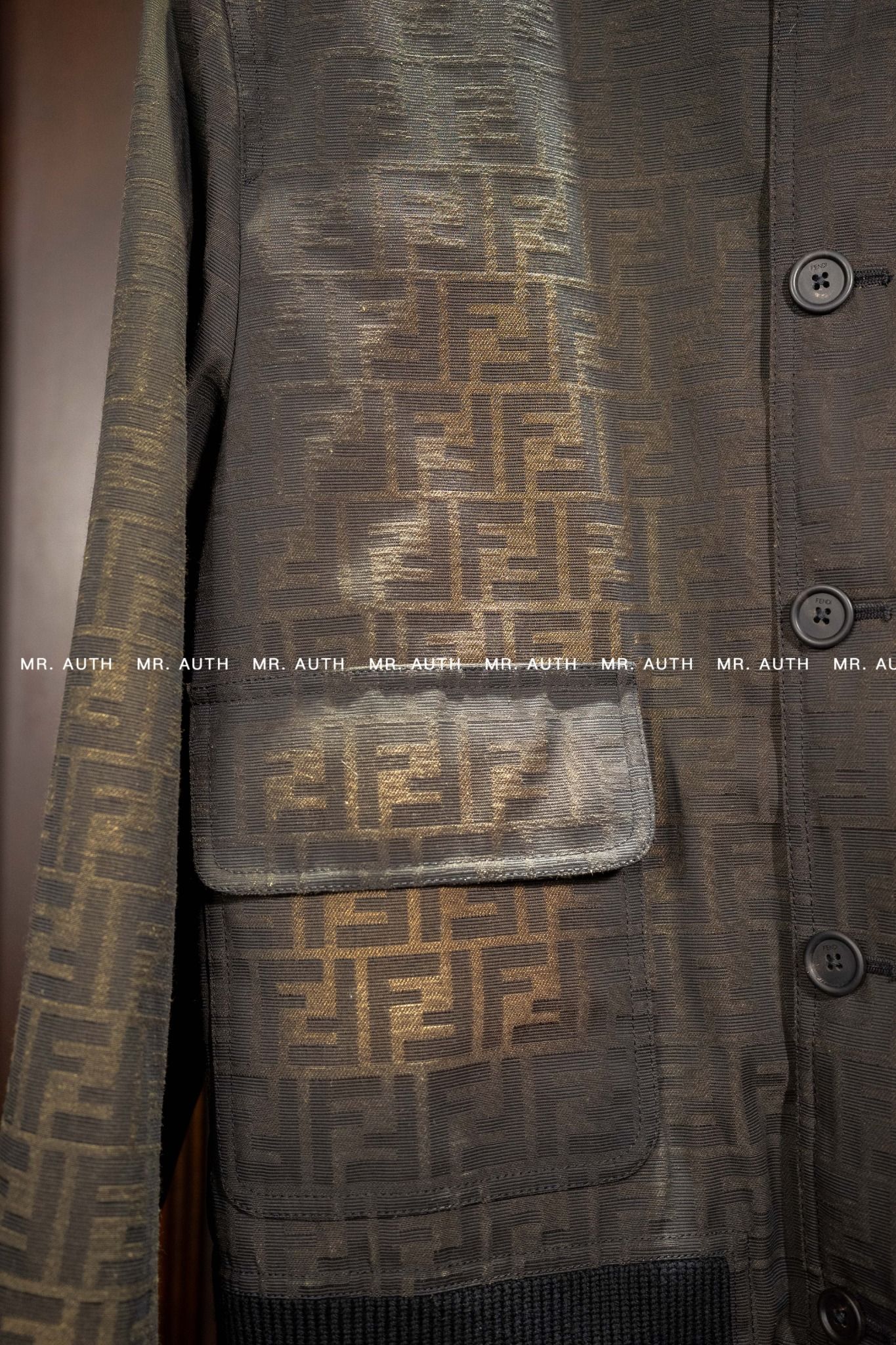 Fendi Blouson Canvas FF Eclissi jacket