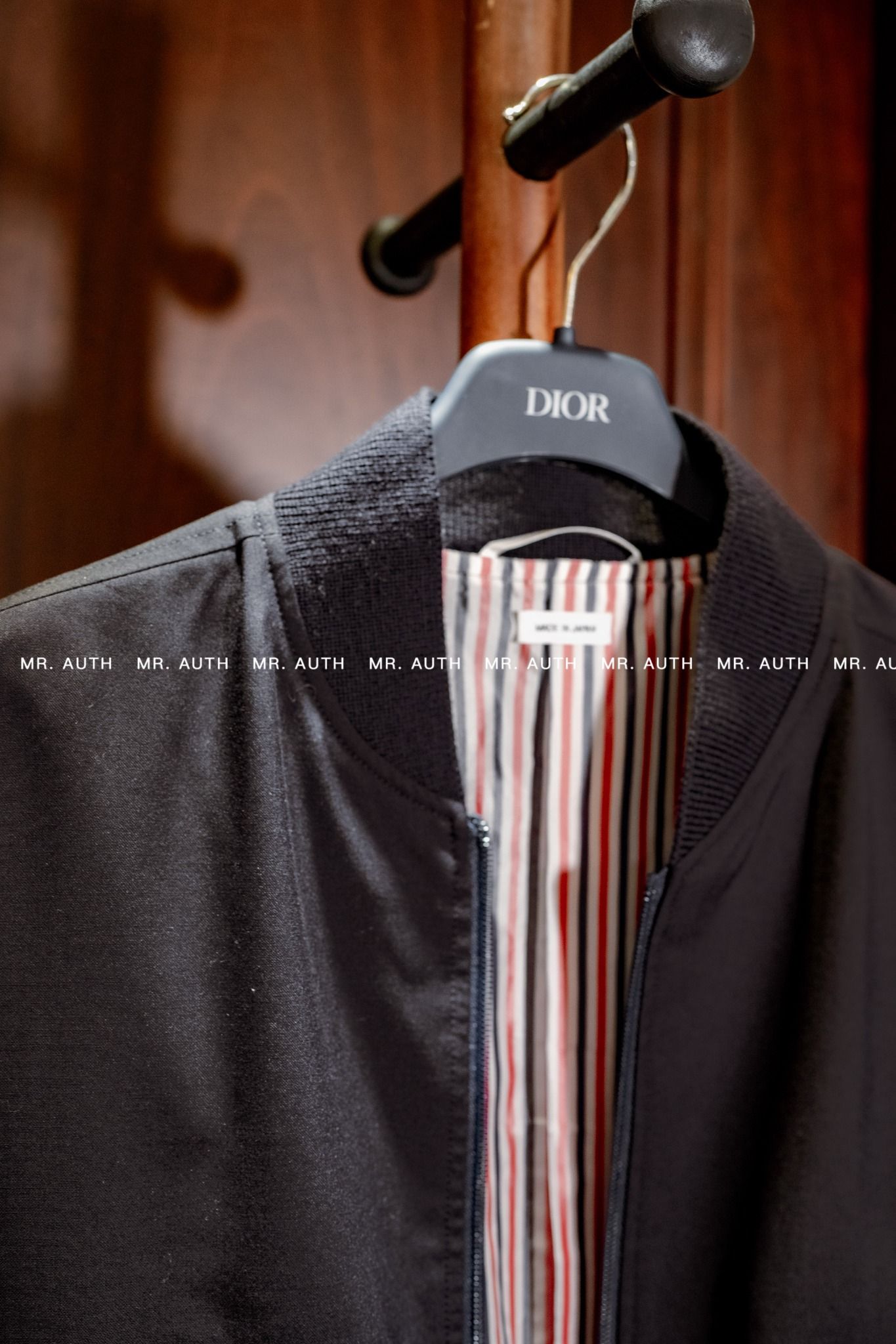 Thom Browne Plain Weave Suiting 4-Bar Blouson Jacket