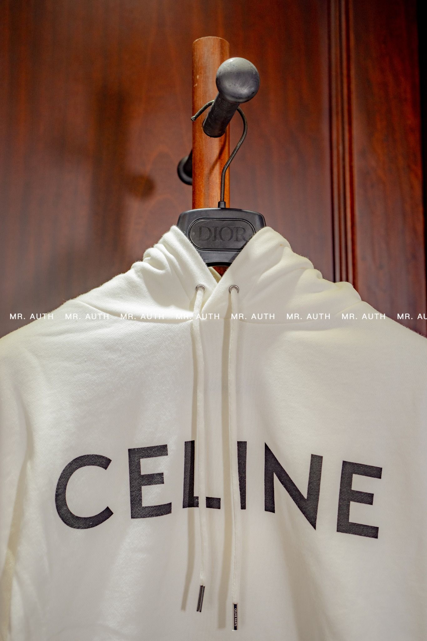 Celine Loose Hoodie In Cotton Fleece